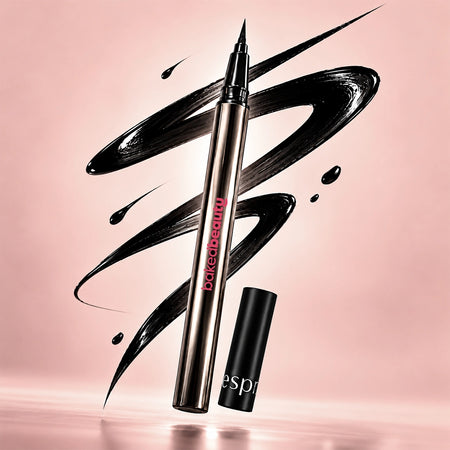 Espresso Black Matte Liquid Eyeliner Pen – 0.1mm Japanese Ultra-Fine Tip, Smudge & Sweat-Resistant | 0.6 ml