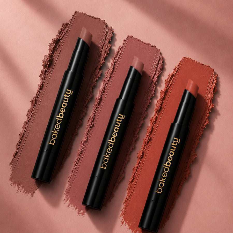 My Crayon Brownie Bite Matte Lip Cream Lipsticks (Pack of 3)