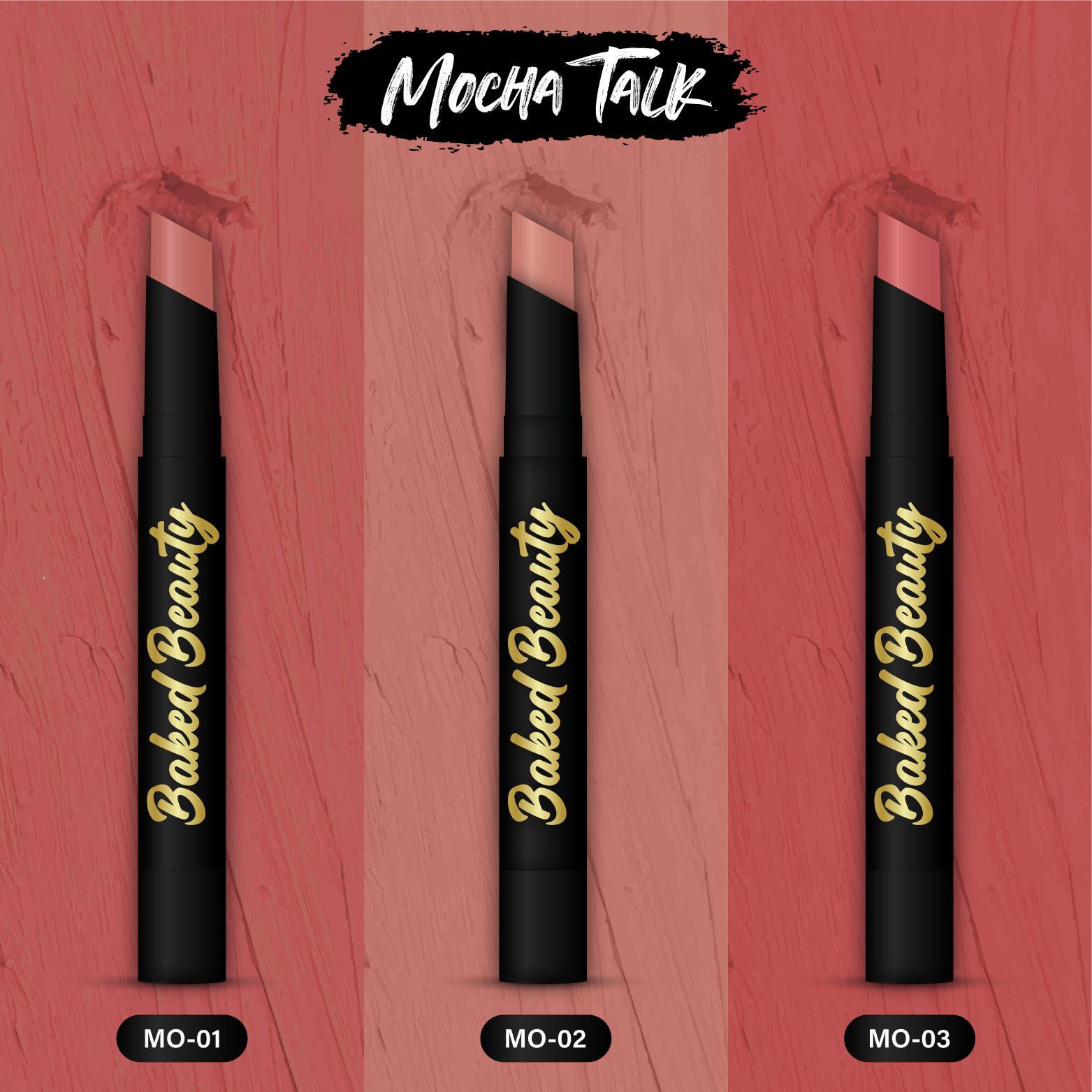 My Crayon Mocha Talk Super Matte Lip Cream Lipsticks (Pack of 3) | BEST SELLERS,Lip Crayon