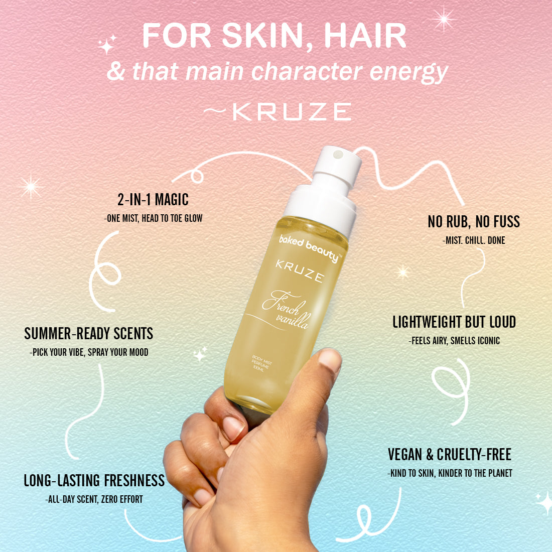 Kruze French Vanilla Body Mist - 100ml