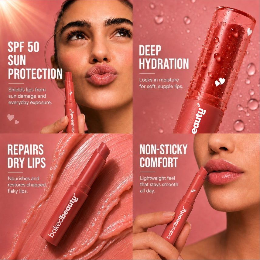 Nude Glow SPF 50 Ultra Soft Lip Balm with 6 Super Butters , 1.6 g