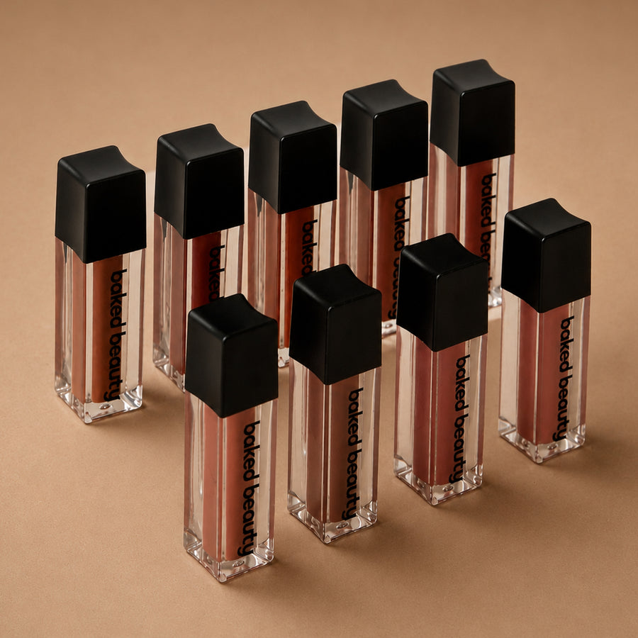 Liquid Mousse Matte Lipstick Brown Palette (Pack of 9)