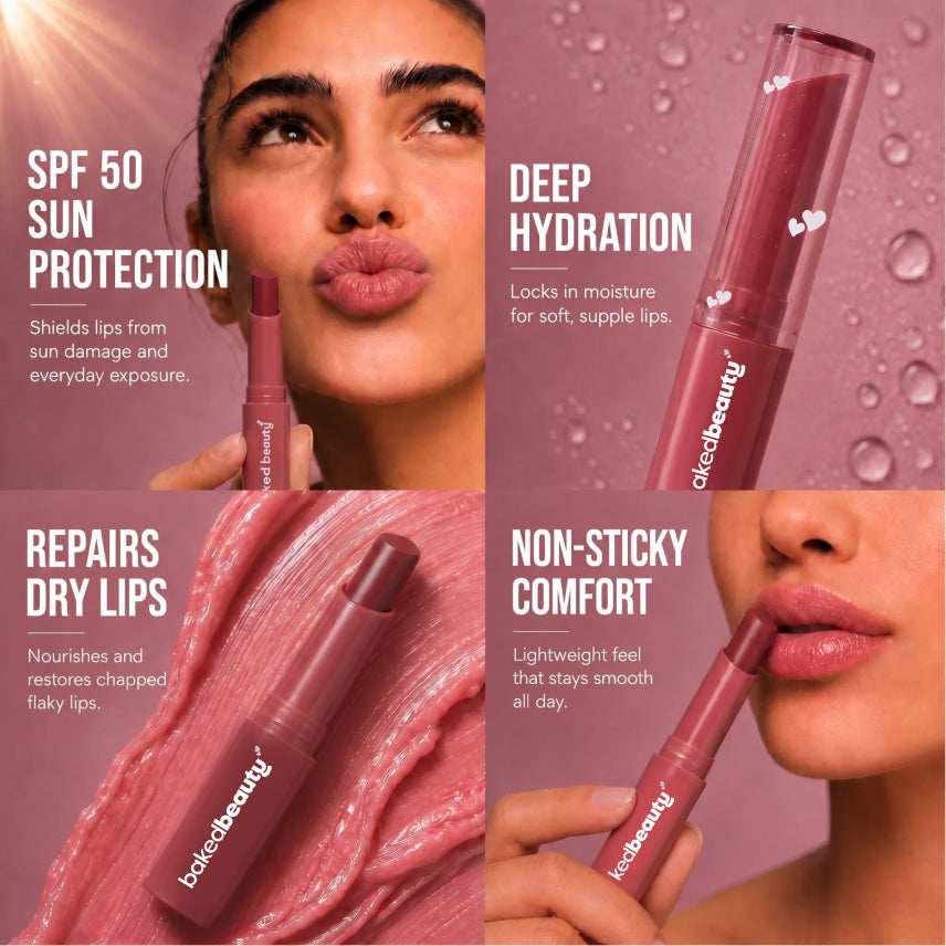 Peach Please SPF 50 Ultra Soft Lip Balm with 6 Super Butters , 1.6 g