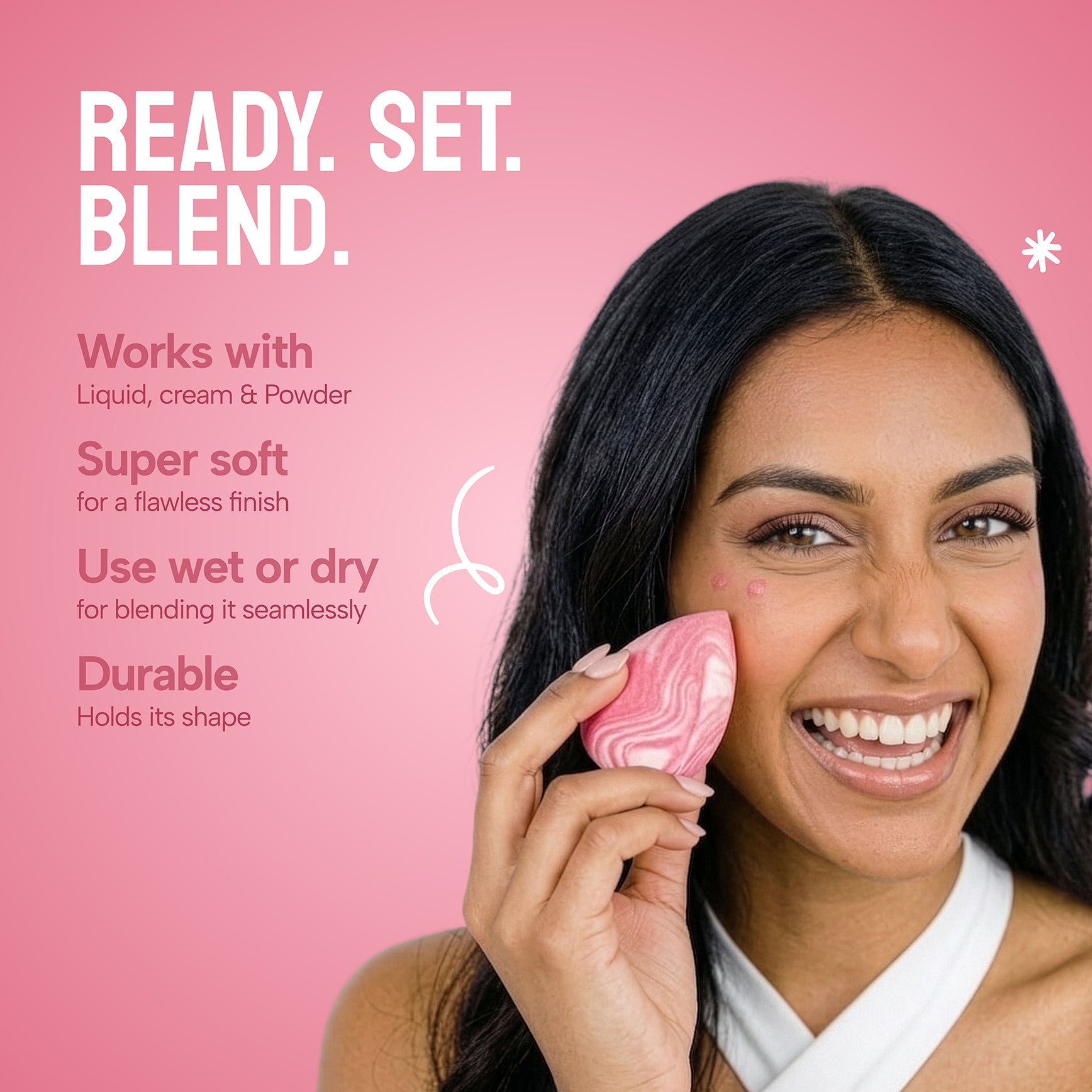 Photo Perfect velvet blend makeup sponge - Define & Blend (1pcs)