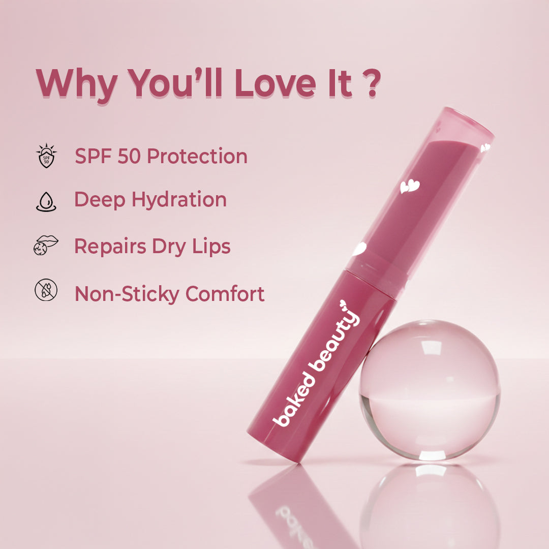 Peach Please SPF 50 Ultra Soft Lip Balm with 6 Super Butters , 1.6 g