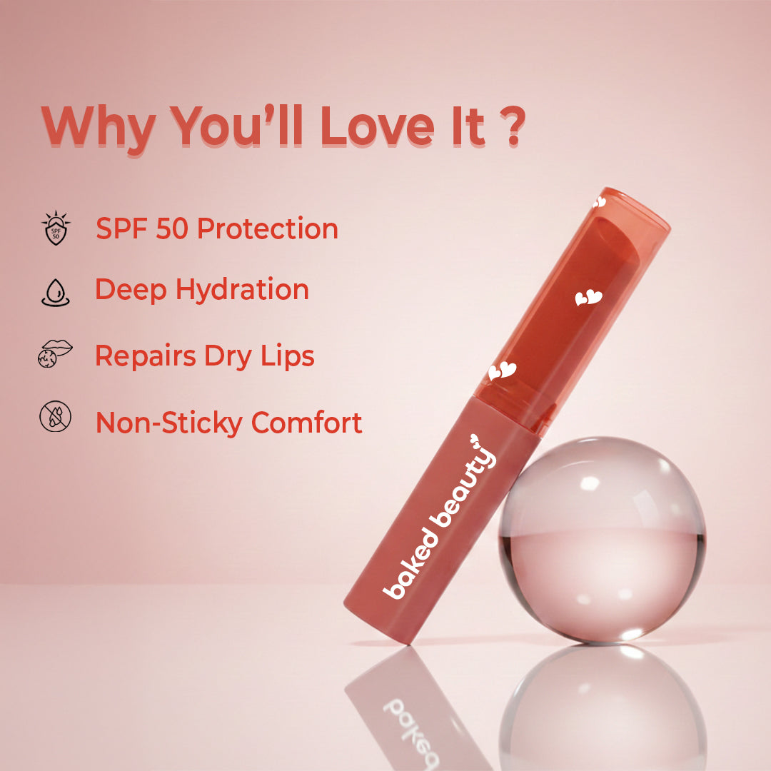 Nude Glow SPF 50 Ultra Soft Lip Balm with 6 Super Butters , 1.6 g