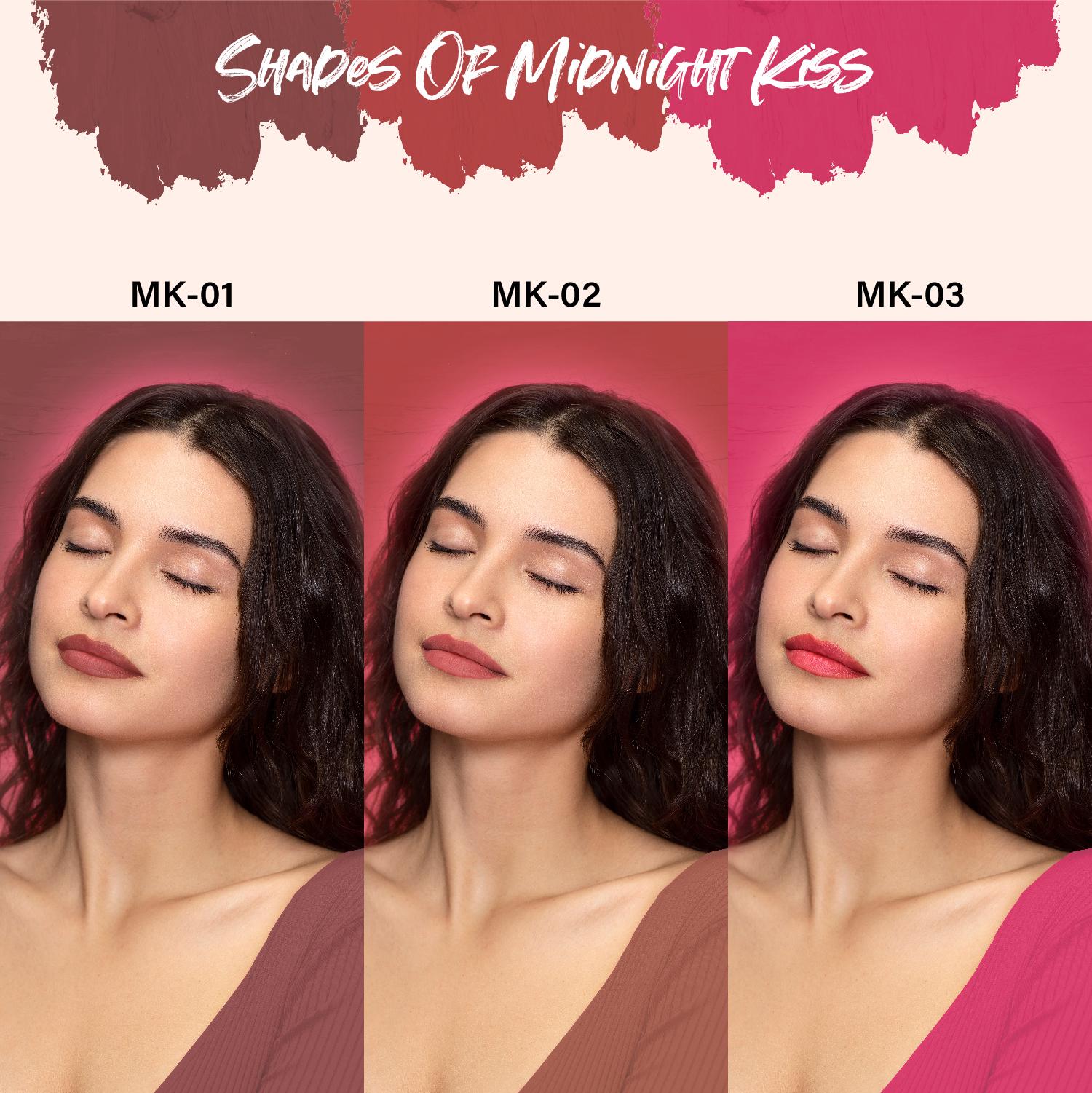 My Crayon Midnight Kiss Super Matte Lip Cream Lipsticks (Pack of 3) | BEST SELLERS,Lip Crayon