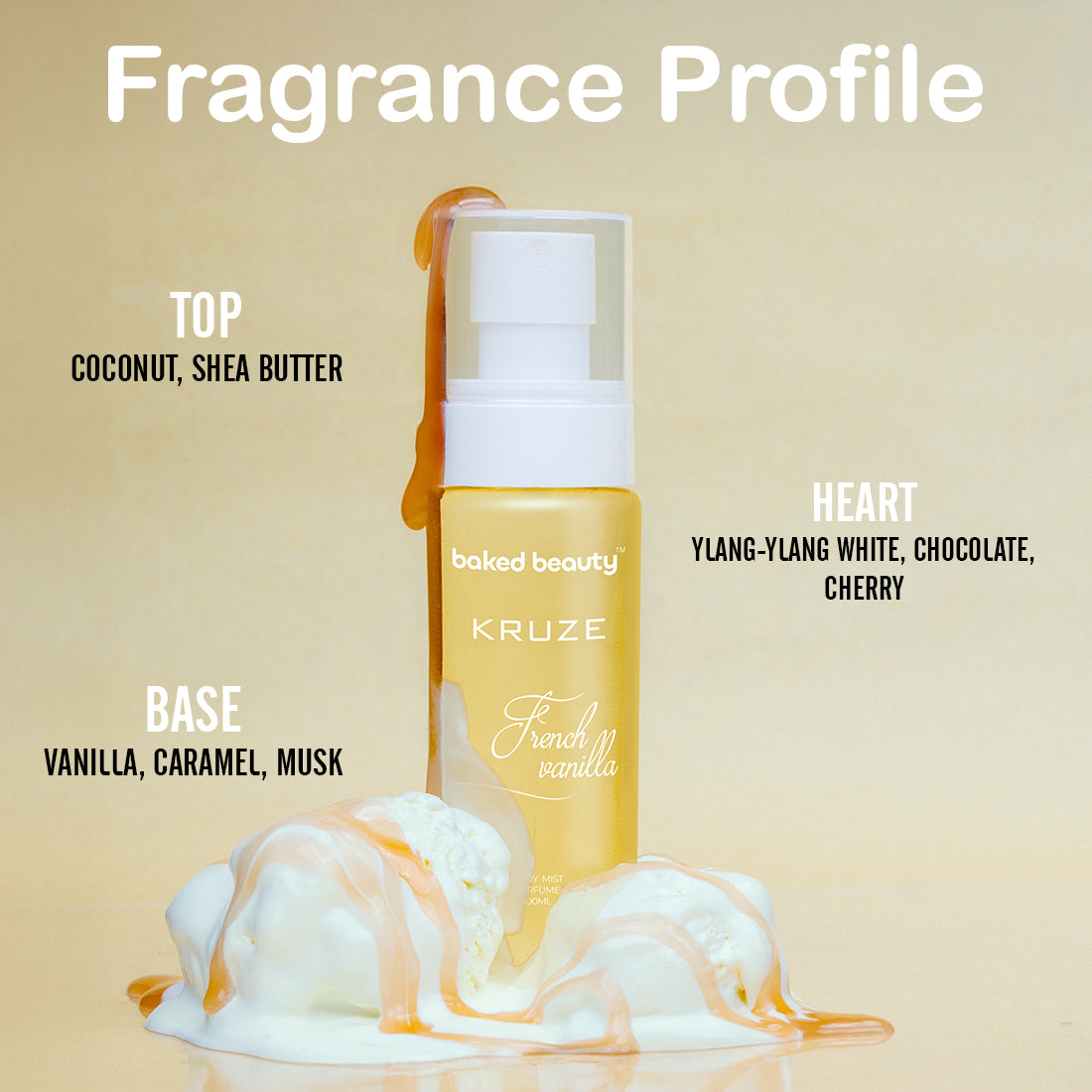 Kruze French Vanilla Body Mist - 100ml