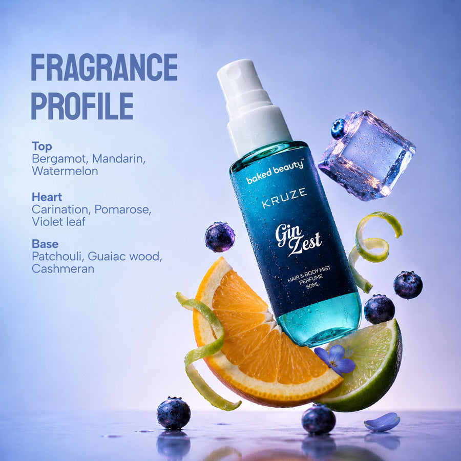 Kruze  Gin Zest Hair and Body Mist - 60ml