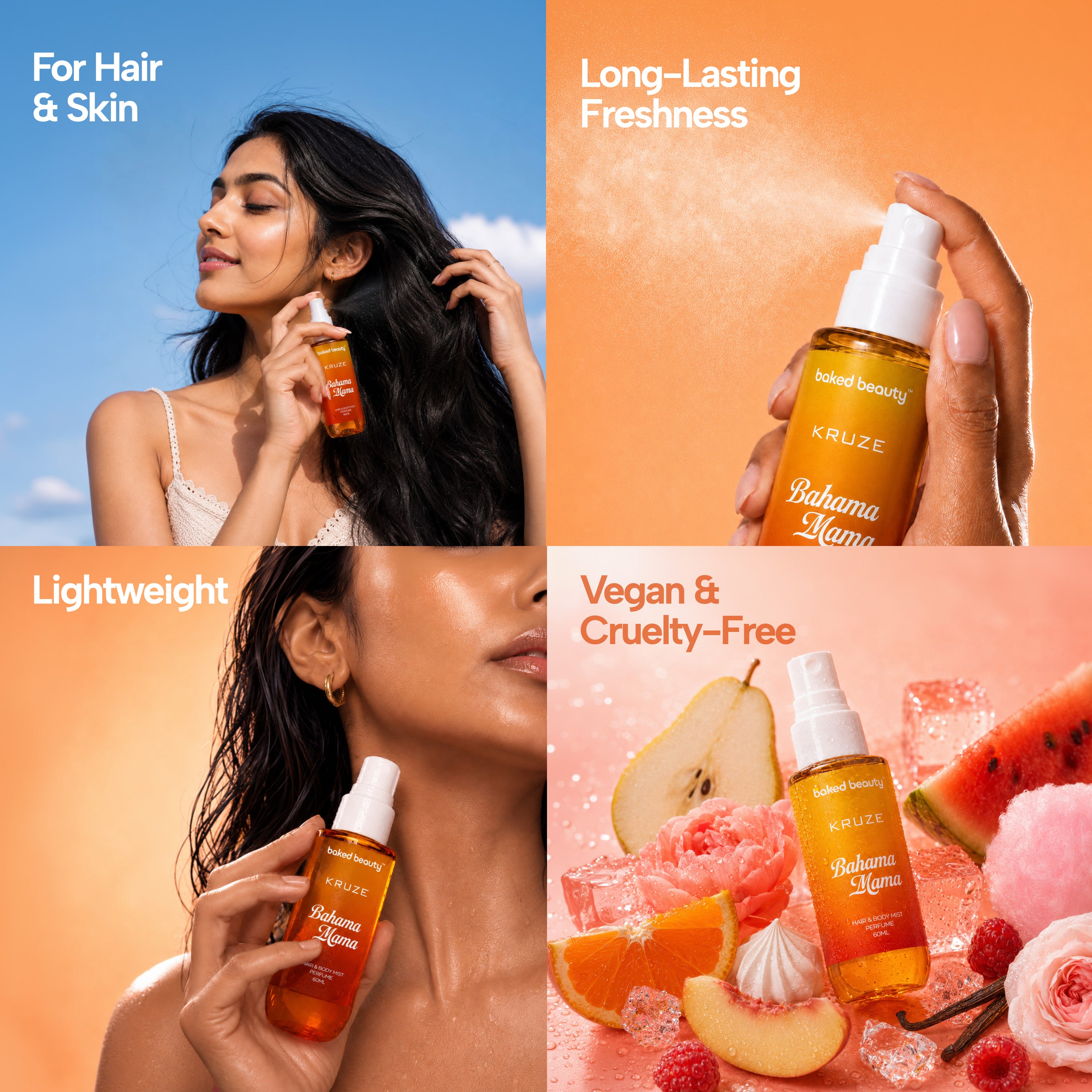 Kruze Bahama Mama Hair and Body Mist - 60ml