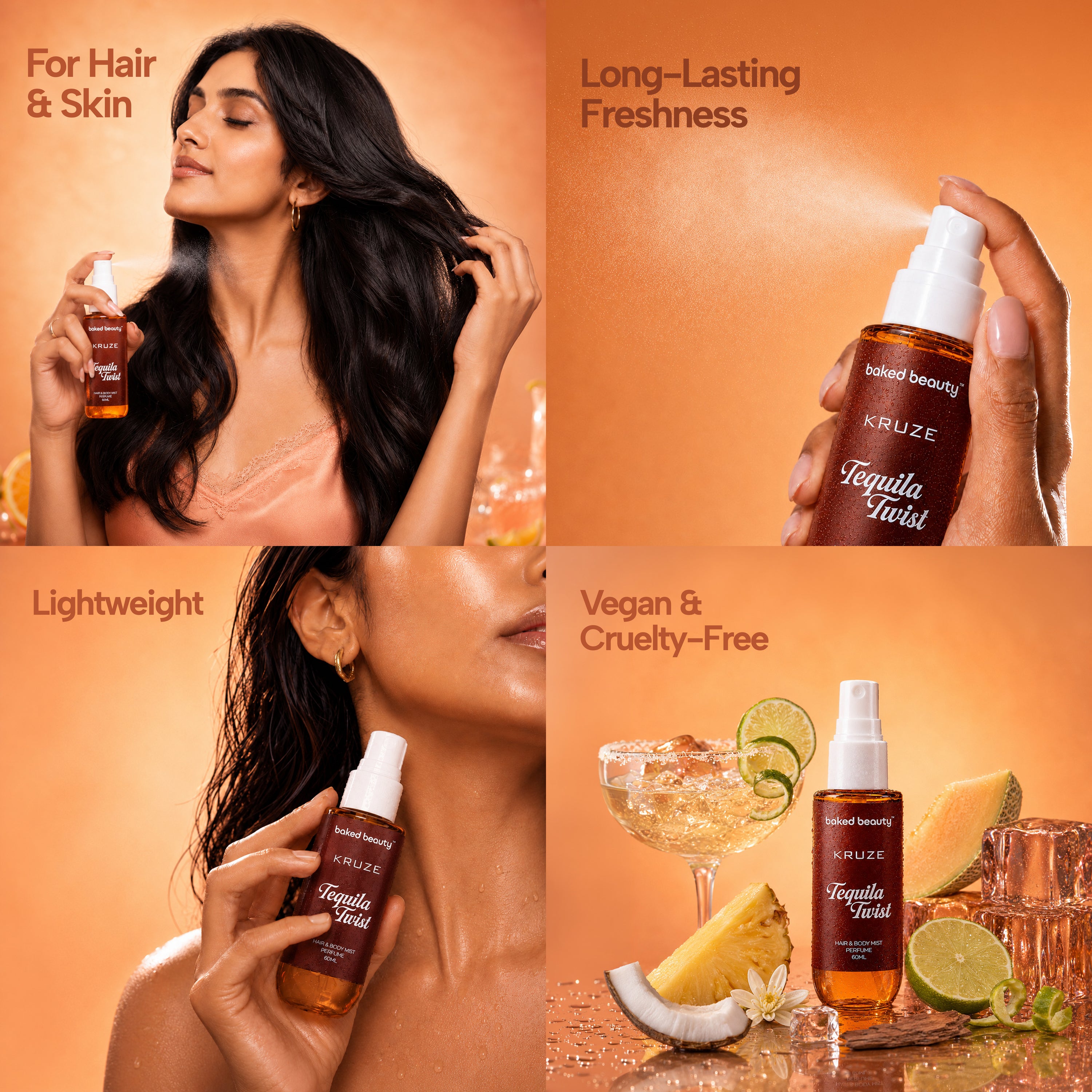 Kruze Tequila Twist Hair and Body Mist - 60ml