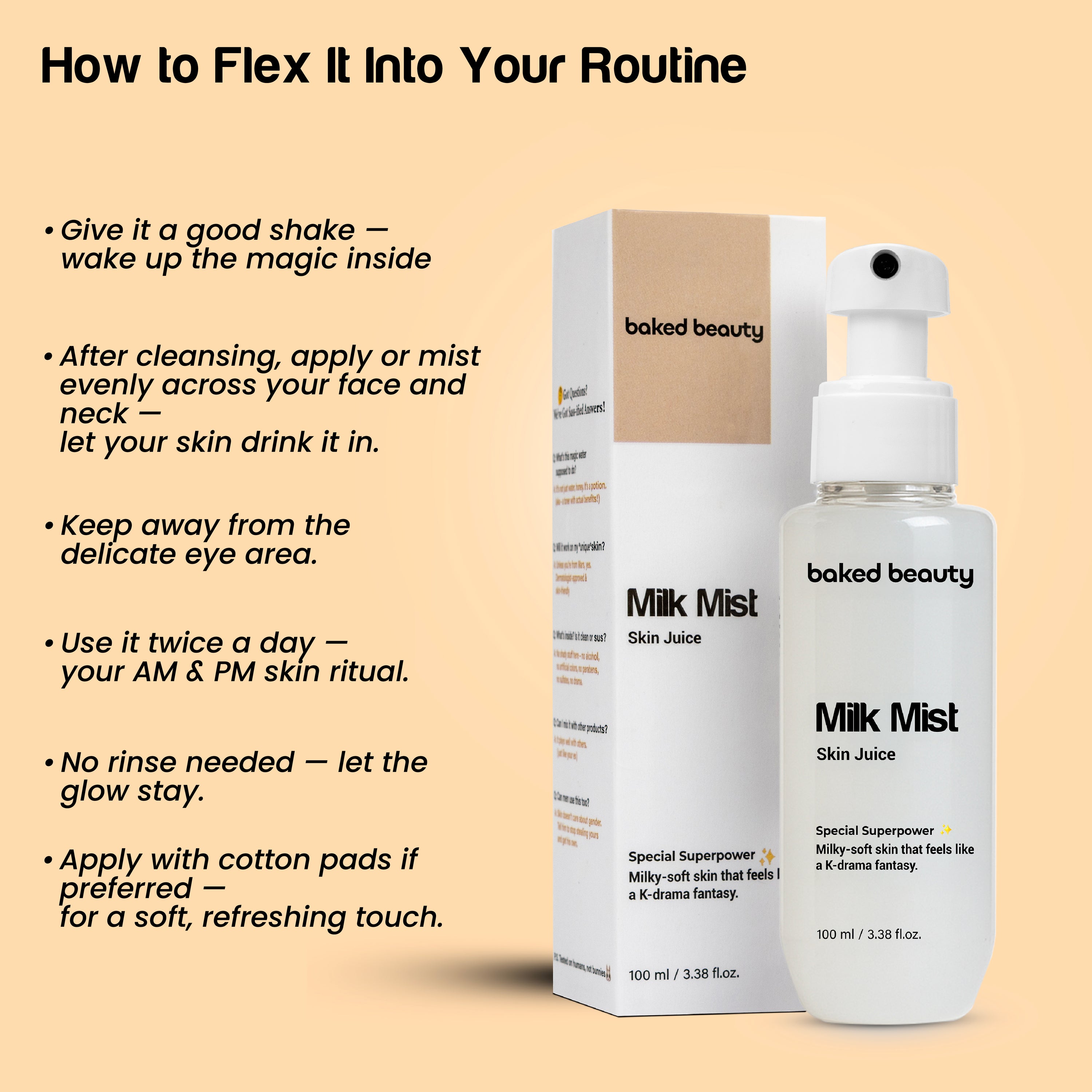 MILK MIST SKIN JUICE - MILKY MOISTURISING TONER 100ML