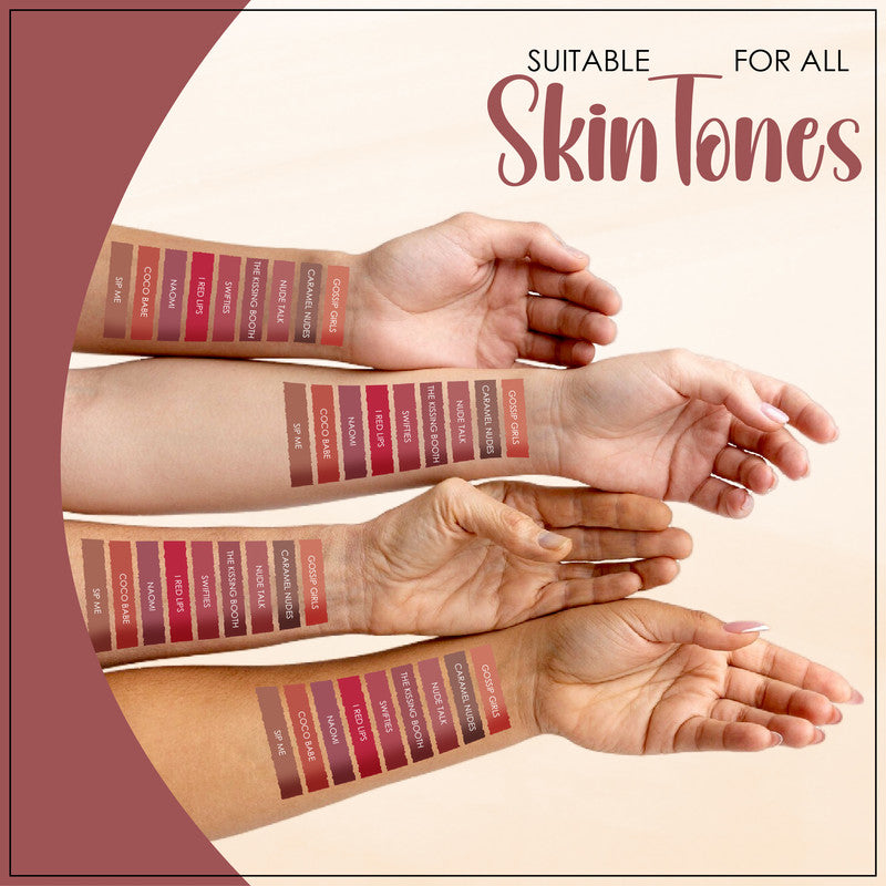 Liquid Matte Lipstick Nude Palette (Pack of 9)
