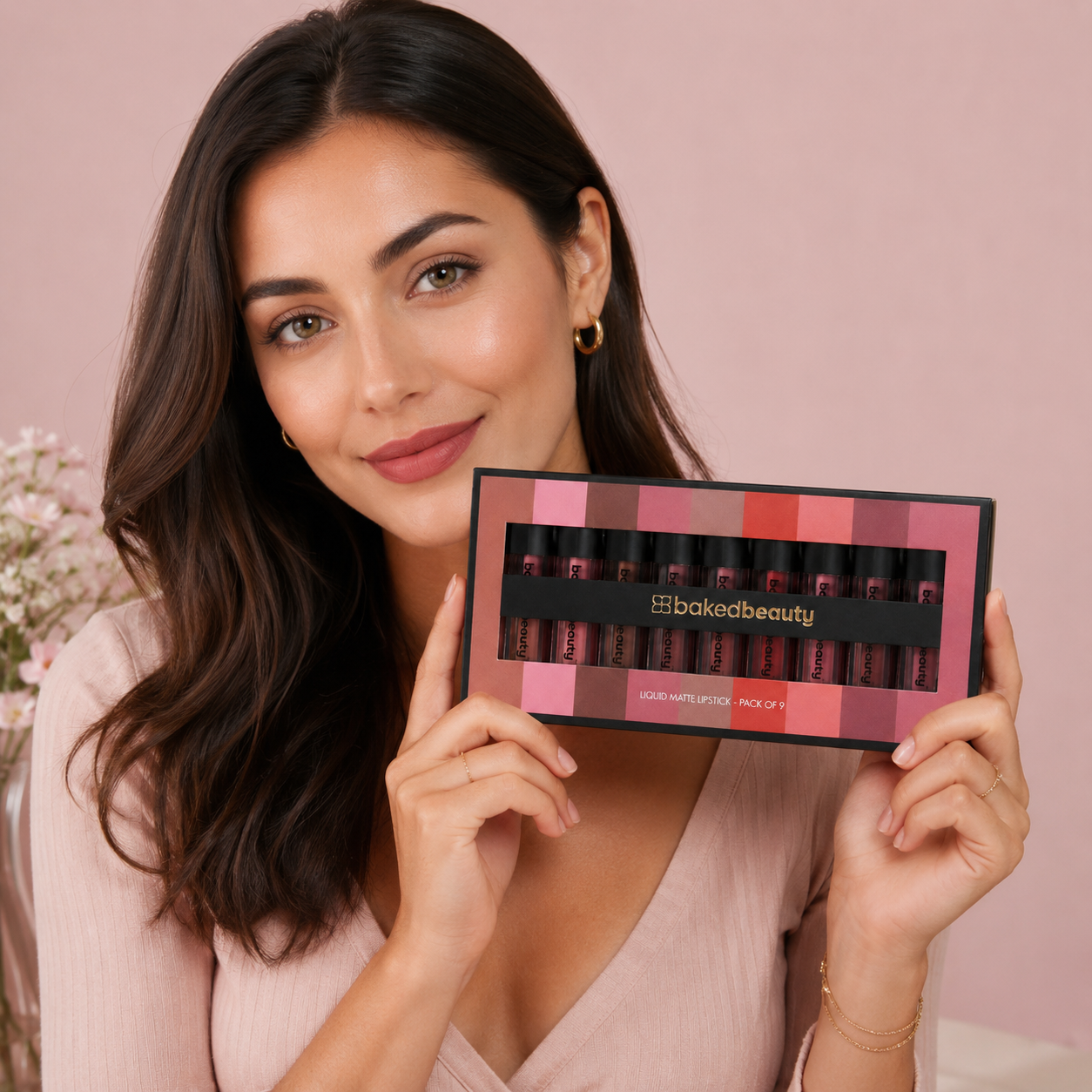 Liquid Matte Lipstick Set (Pack of 9 multi)