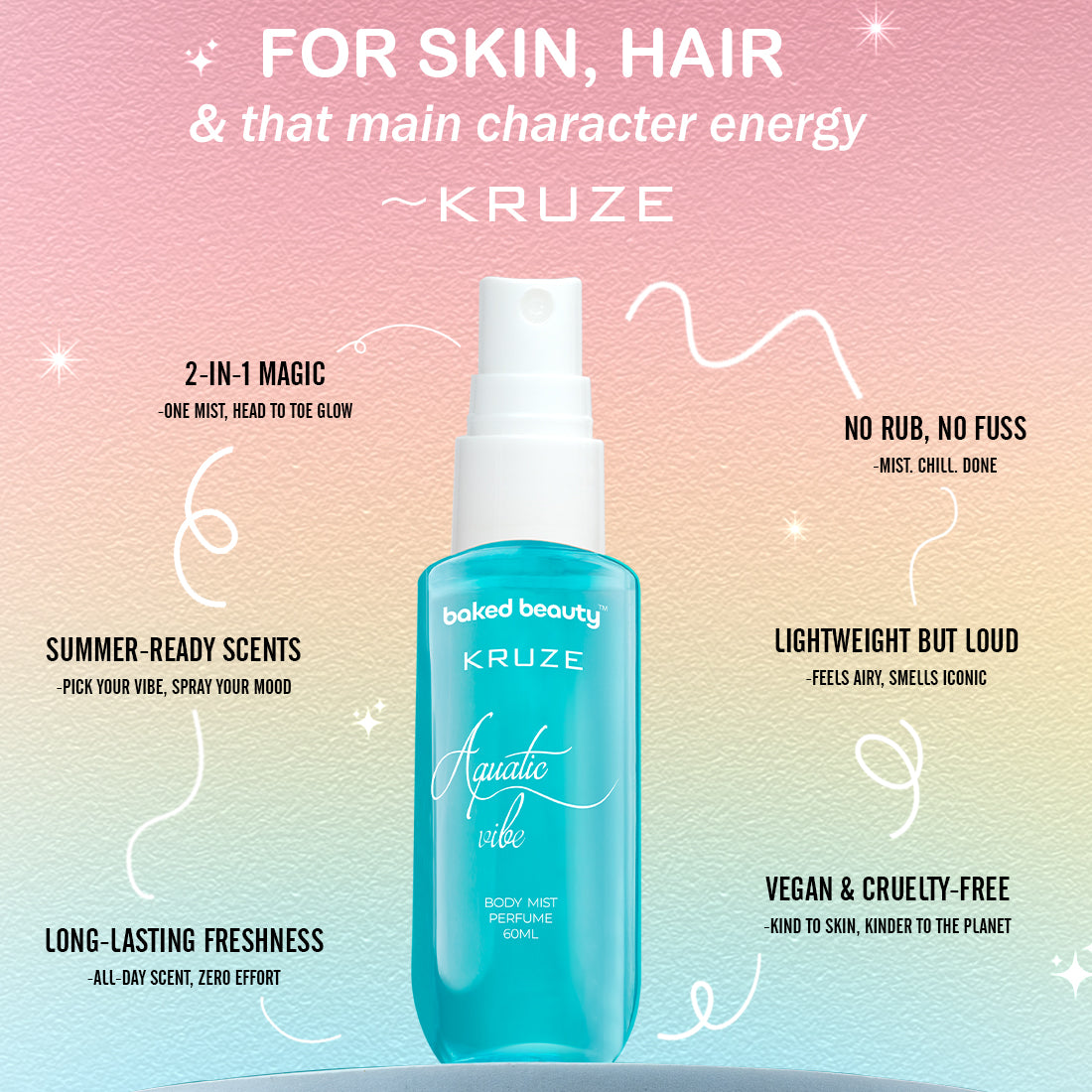 Kruze Aquatic Vibe Body Mist - 60ml