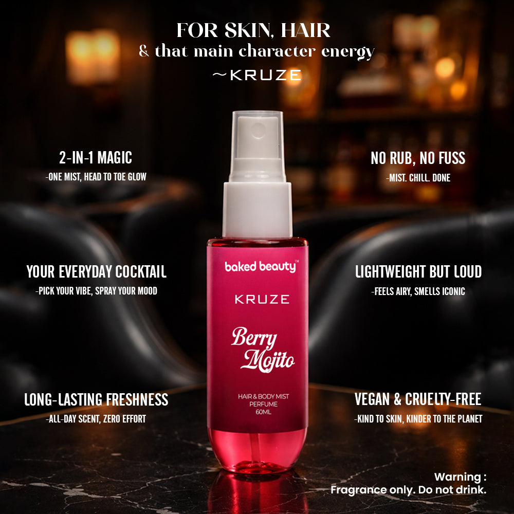 Kruze Berry Mojito Hair and Body Mist - 60ml