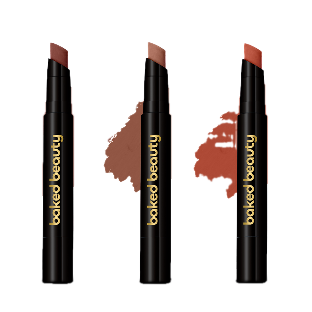 My Crayon Brownie Bite Matte Lip Cream Lipsticks (Pack of 3)