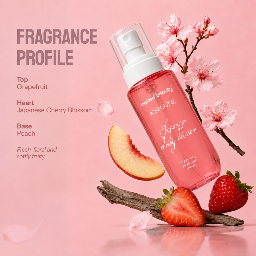 Kruze Japanese Cherry Blossom Body Mist - 100ml