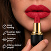 Code Red Matte Lock Matte Bullet Lipstick – 2x Colour Pigment, One-Stroke Blurring Matte, Water Resistant & Long-Lasting | Enriched with Vitamin E, Avocado Oil & Shea Butter | 4g