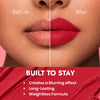 Code Red Matte Lock Matte Bullet Lipstick – 2x Colour Pigment, One-Stroke Blurring Matte, Water Resistant & Long-Lasting | Enriched with Vitamin E, Avocado Oil & Shea Butter | 4g
