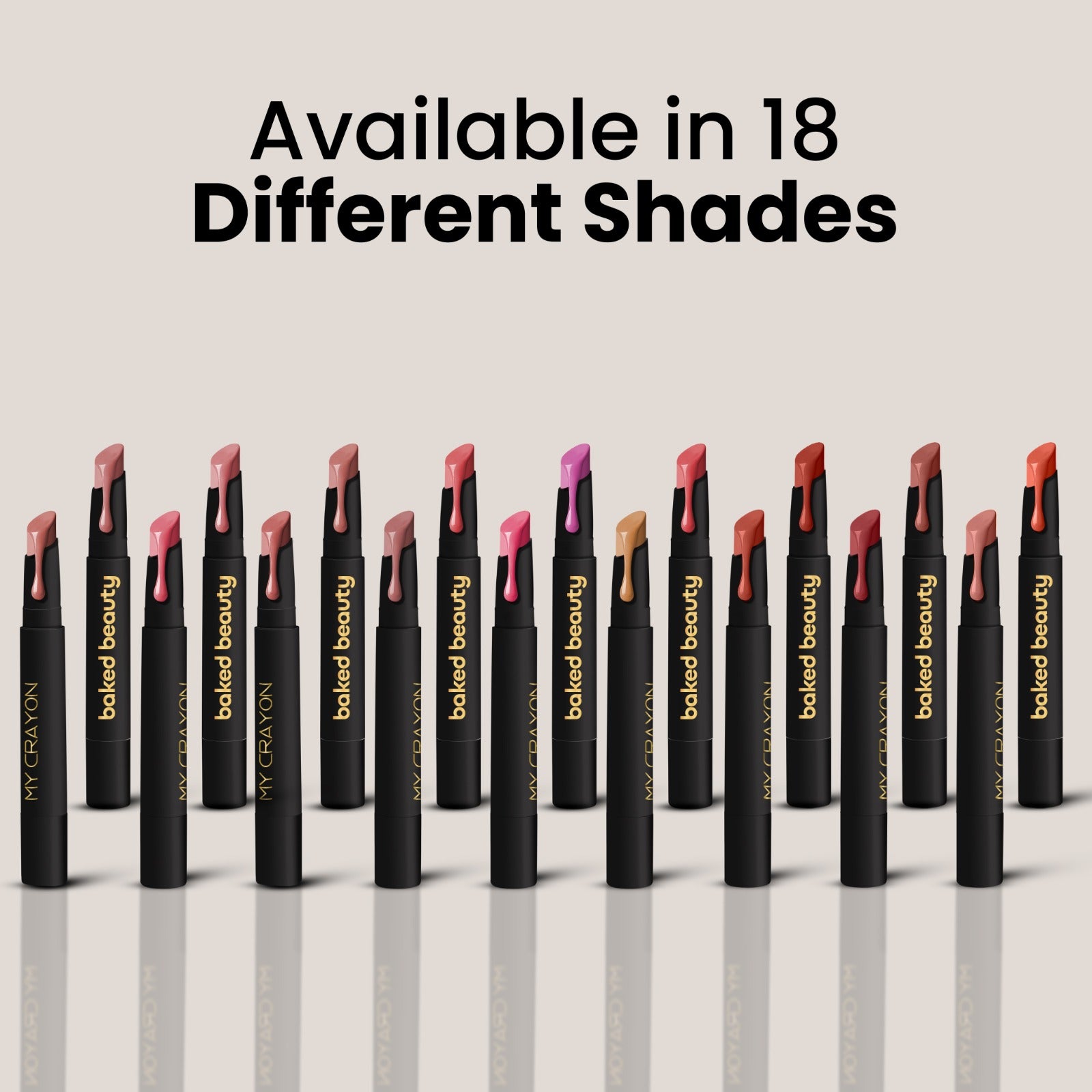 My Crayon Brownie Bite Matte Lip Cream Lipsticks (Pack of 3)