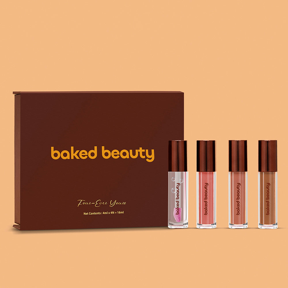 Baked Beauty Four Ever Yours Liquid Lipstick Giftset For Women (4mlx4)
