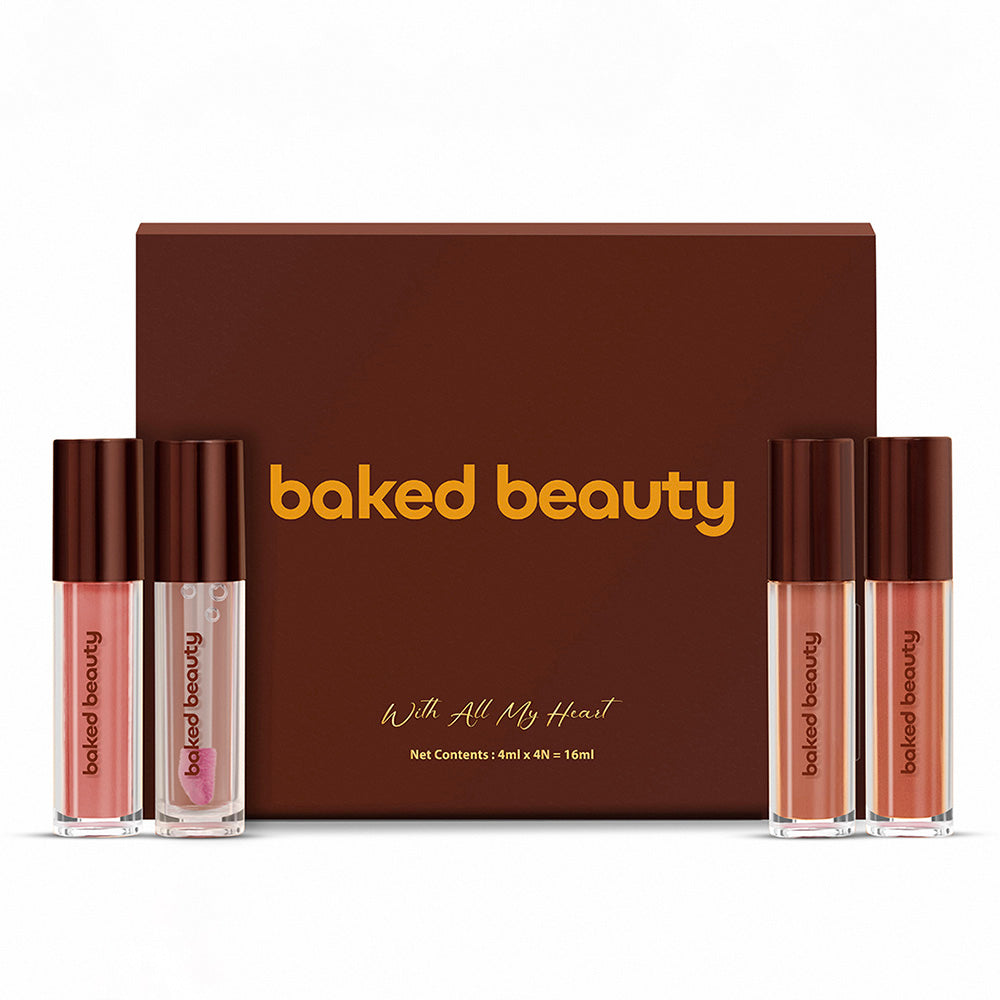 Baked Beauty Four Ever Yours Liquid Lipstick Giftset For Women (4mlx4)