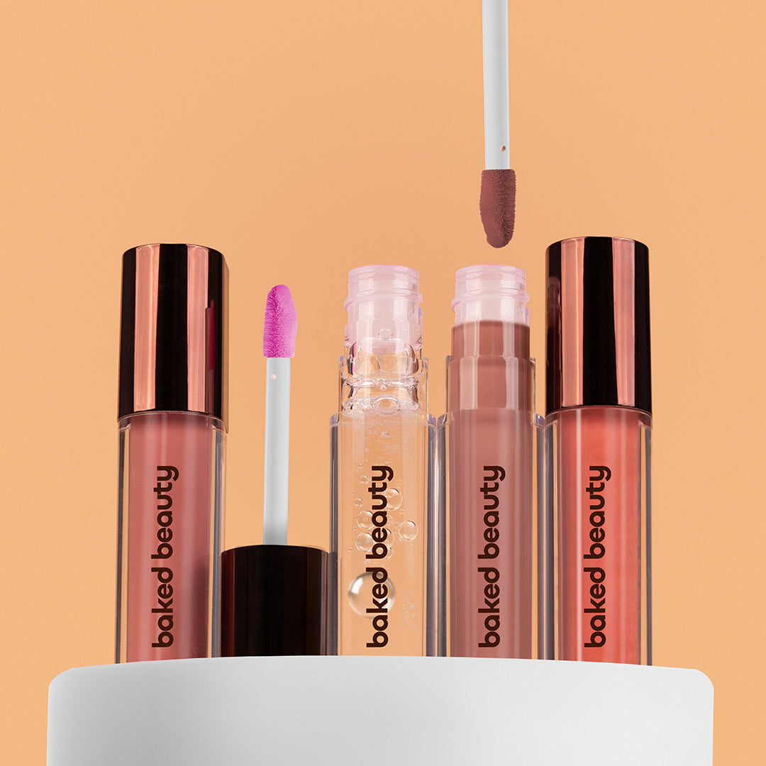 Baked Beauty With All My Heart Liquid Lipstick Gift Set For Women (4mlx4)