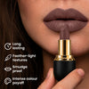 Double Shot Matte Lock Matte Bullet Lipstick – 2x Colour Pigment, One-Stroke Blurring Matte, Water Resistant & Long-Lasting | Enriched with Vitamin E, Avocado Oil & Shea Butter | 4g