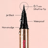 Espresso Black Matte Liquid Eyeliner Pen – 0.1mm Japanese Ultra-Fine Tip, Smudge & Sweat-Resistant | 0.6 ml