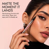 Espresso Black Matte Liquid Eyeliner Pen – 0.1mm Japanese Ultra-Fine Tip, Smudge & Sweat-Resistant | 0.6 ml