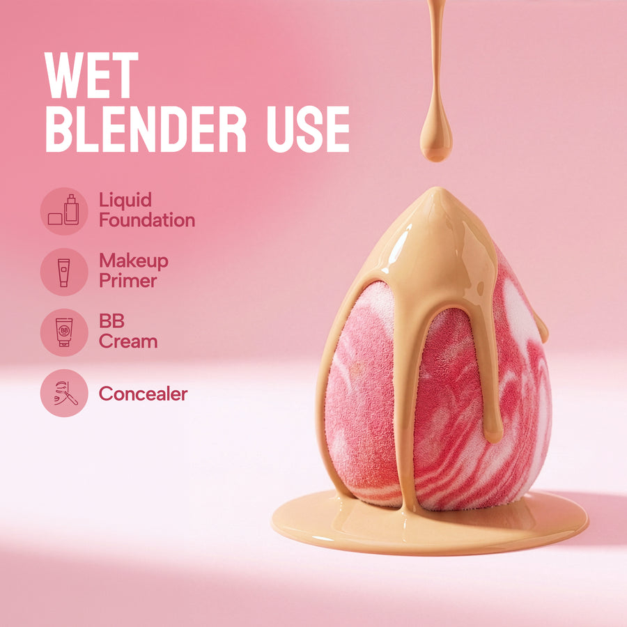 Photo Perfect velvet blend makeup sponge - Tear Drop (1pcs)