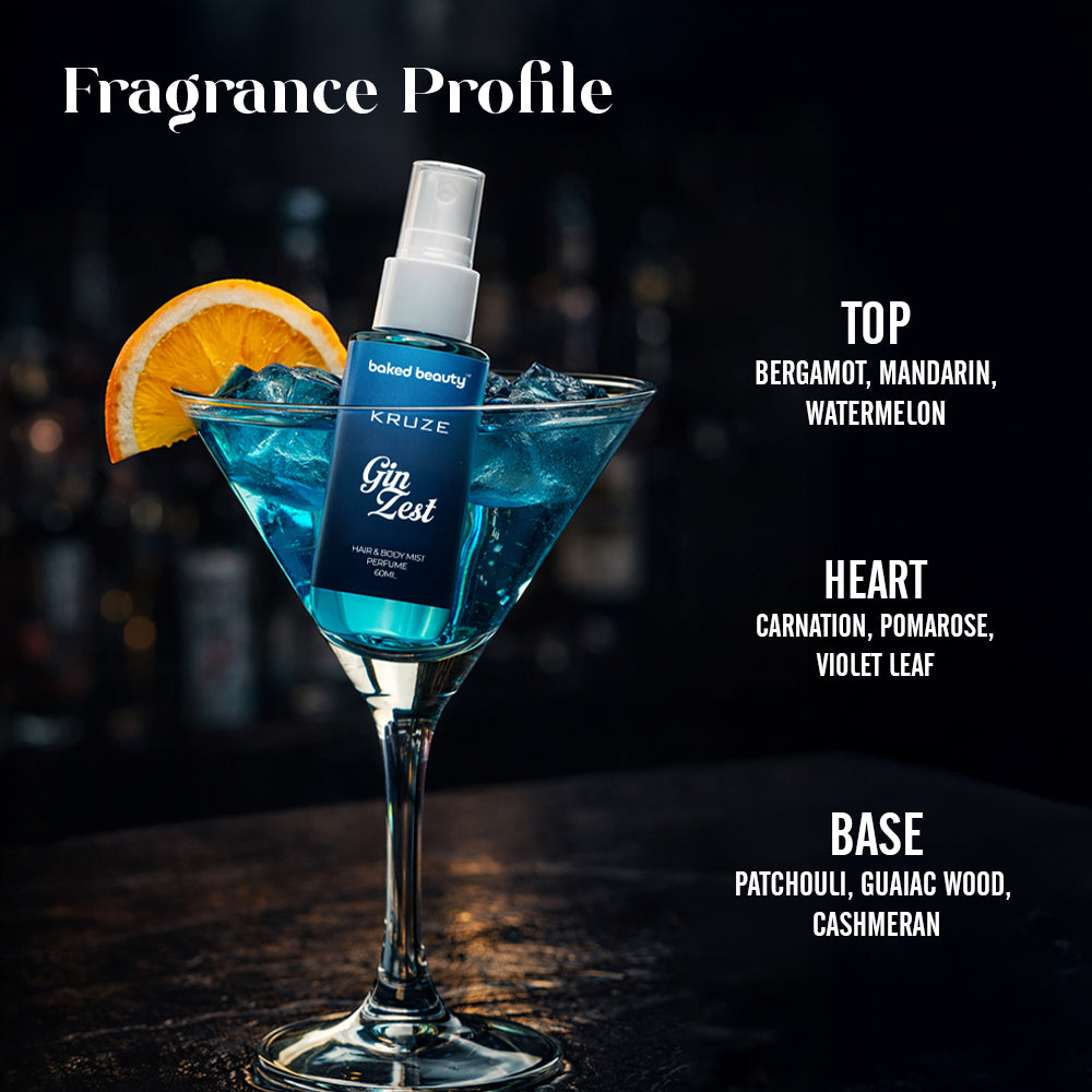 Kruze  Gin Zest Hair and Body Mist - 60ml