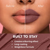 Half Milk Matte Lock Matte Bullet Lipstick – 2x Colour Pigment, One-Stroke Blurring Matte, WaterResistant & Long-Lasting | Enriched with Vitamin E, Avocado Oil & Shea Butter | 4g