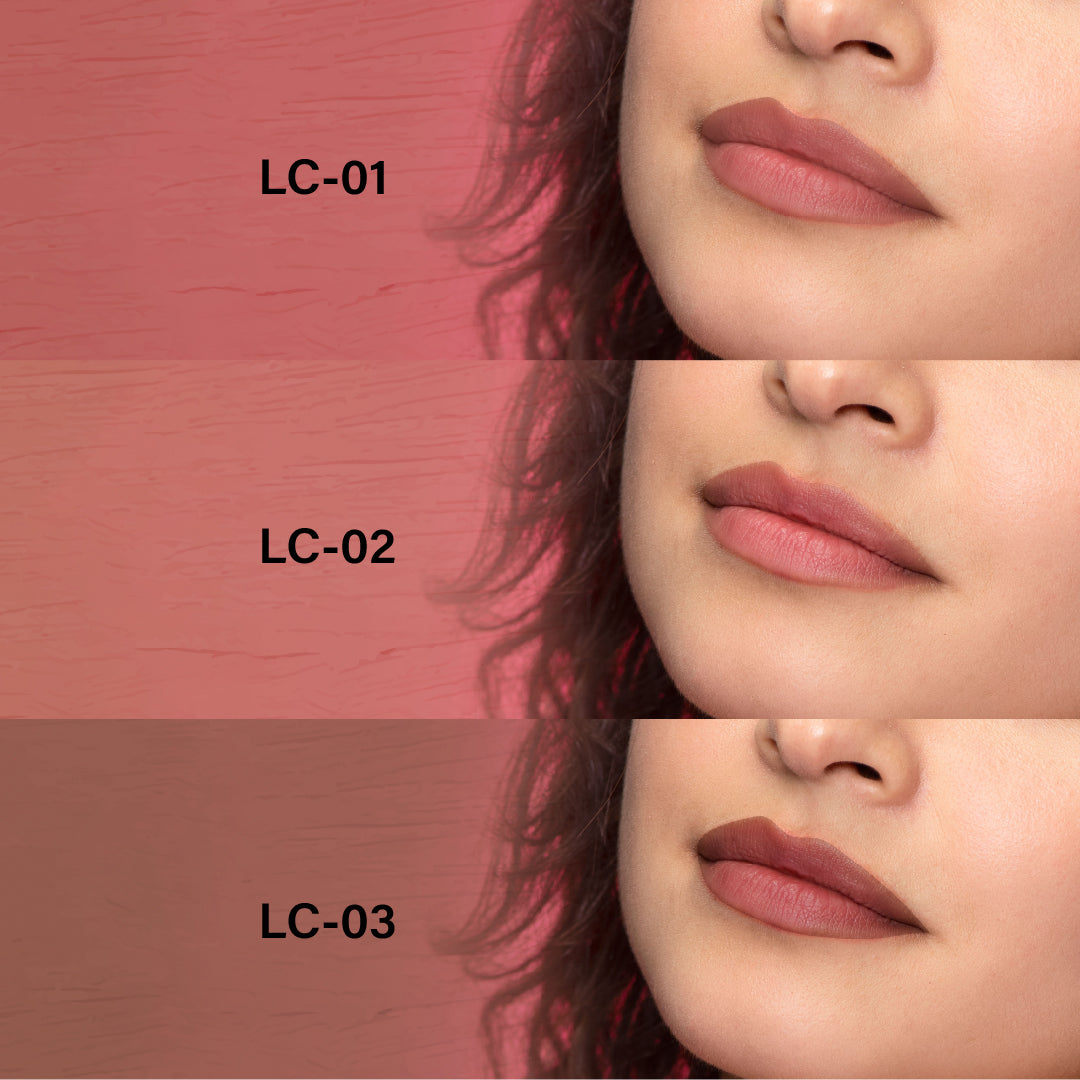 My Crayon Lip Eclair Super Matte Lip Cream Lipsticks (Pack of 3)