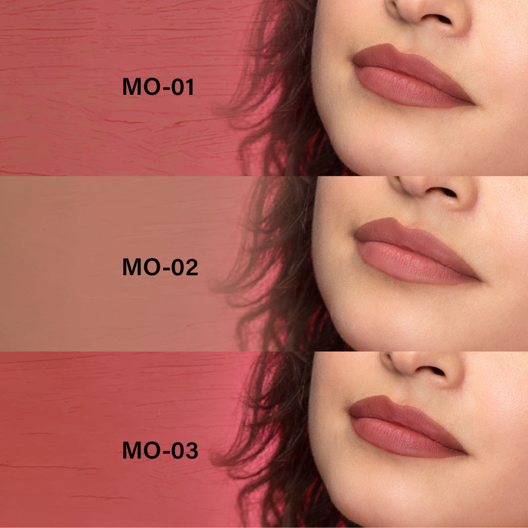 My Crayon Mocha Talk Super Matte Lip Cream Lipsticks (Pack of 3)