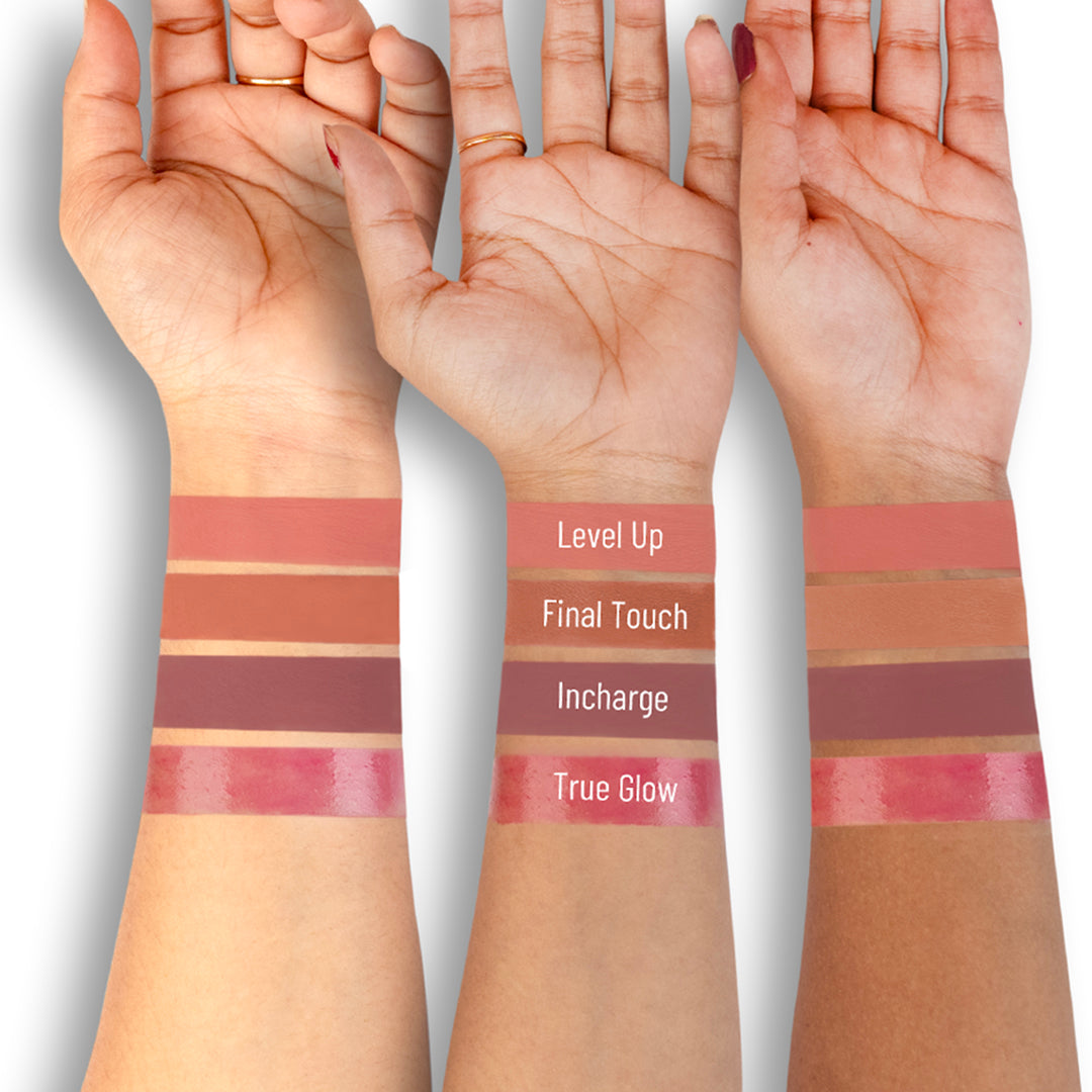 Baked Beauty With All My Heart Liquid Lipstick Gift Set For Women (4mlx4)