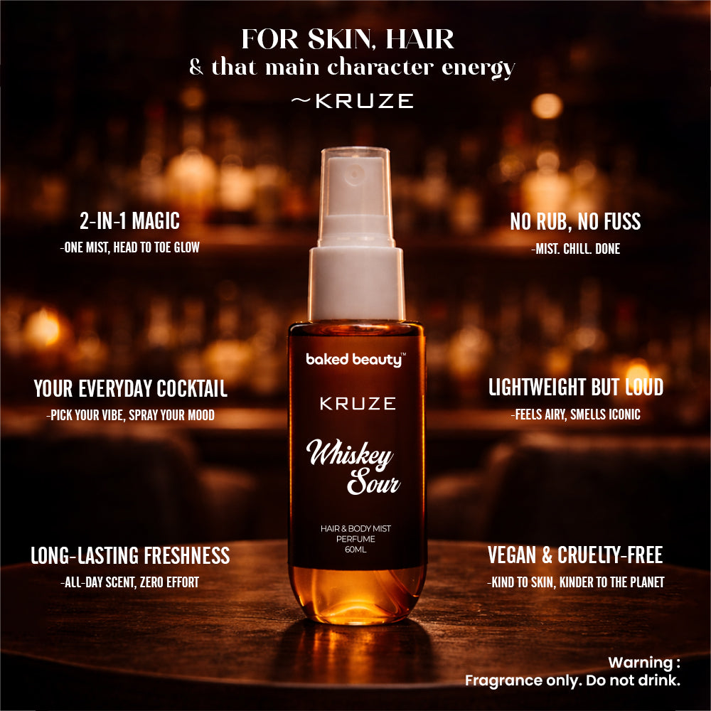 Kruze Whisky Sour Hair and Body Mist - 60ml