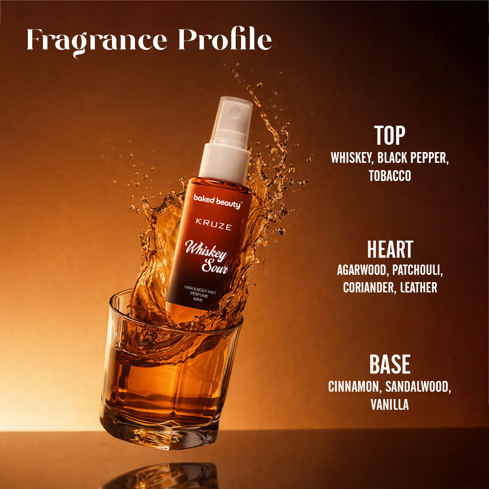 Kruze Whisky Sour Hair and Body Mist - 60ml