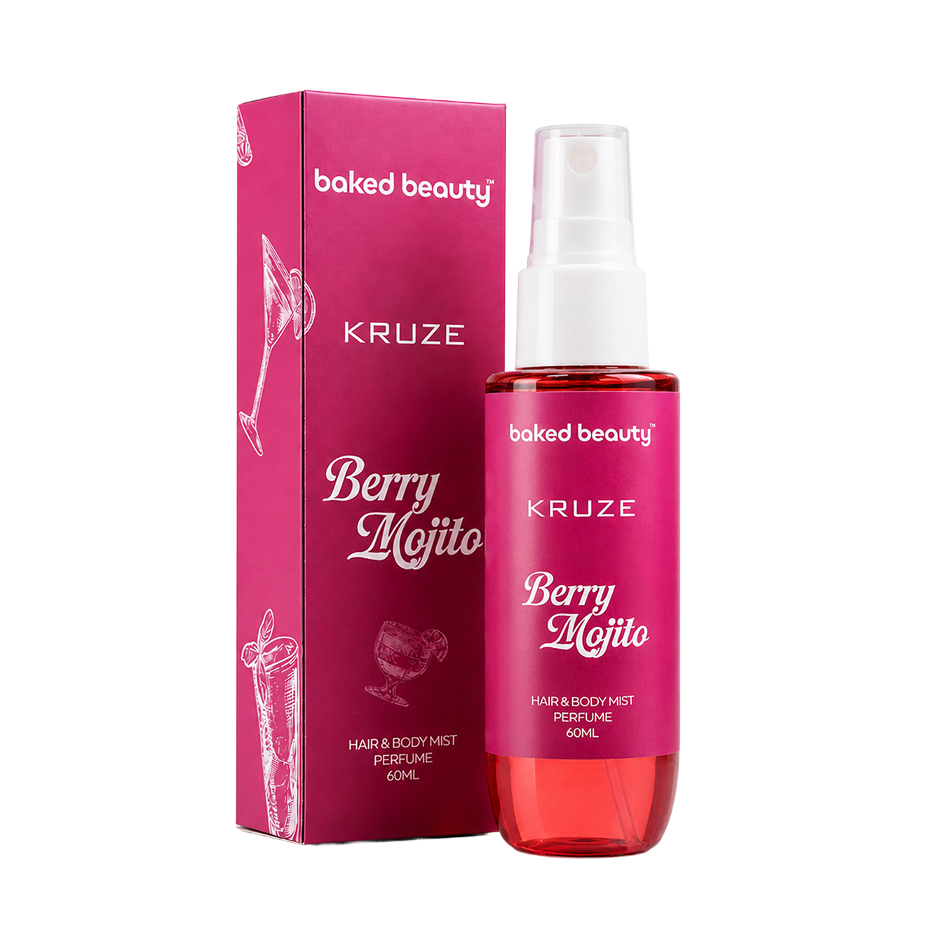 Kruze Berry Mojito Hair and Body Mist - 60ml