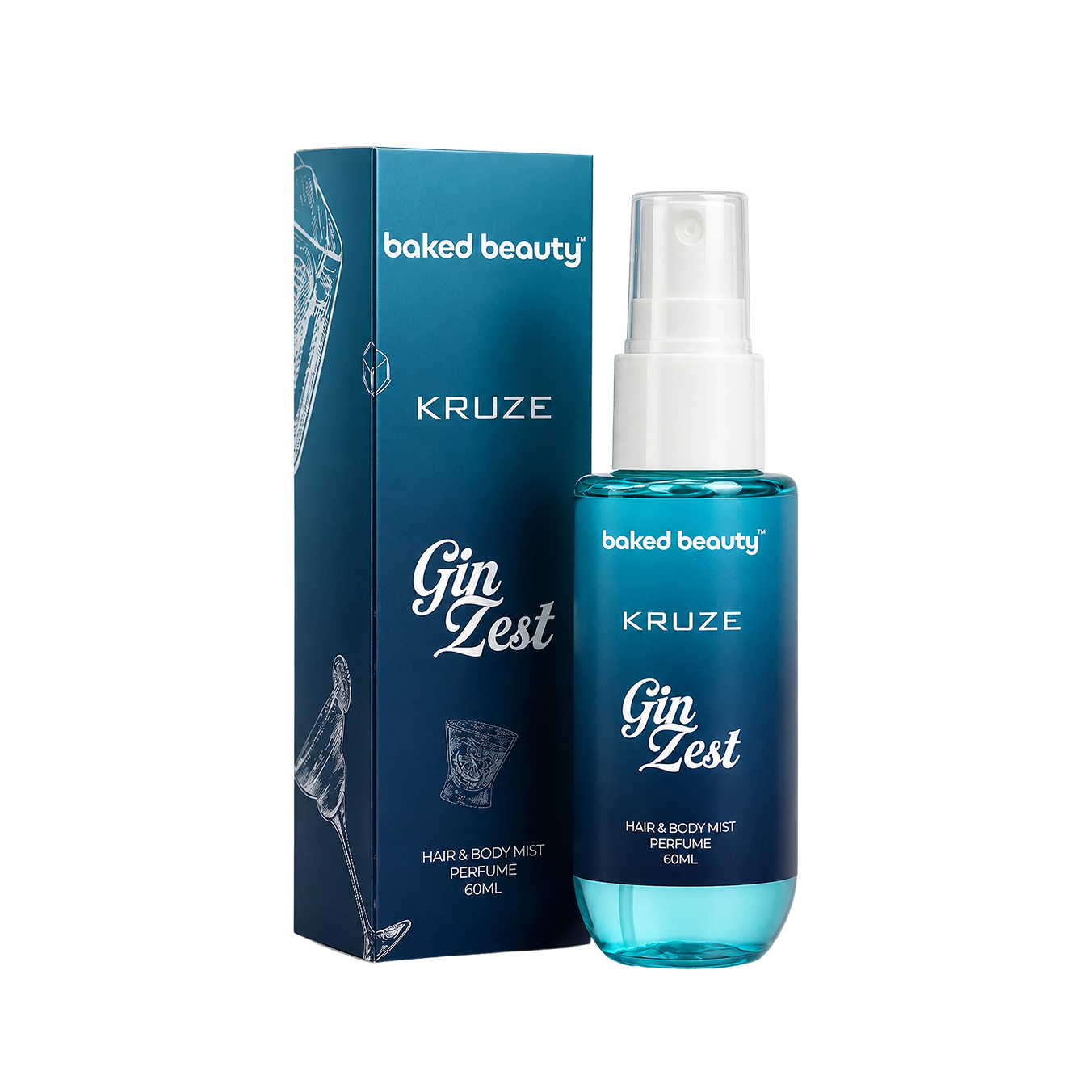 Kruze  Gin Zest Hair and Body Mist - 60ml