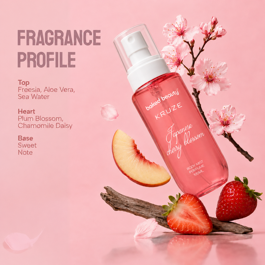 Kruze Japanese Cherry Blossom Body Mist - 100ml