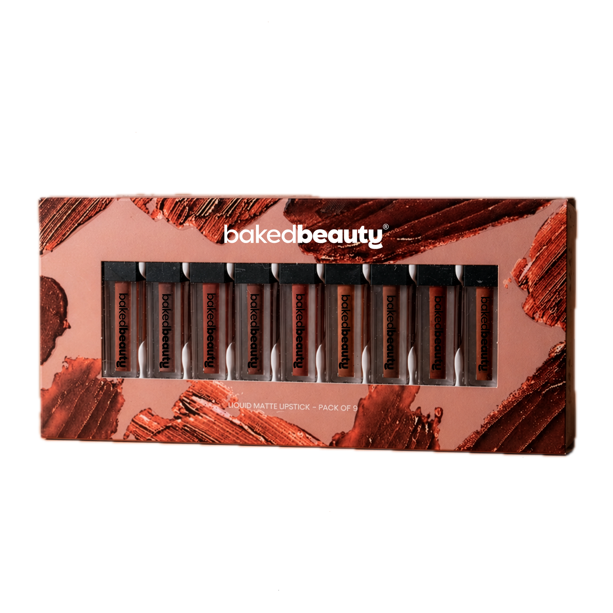 Liquid Matte Lipstick Brown Palette (Pack of 9)