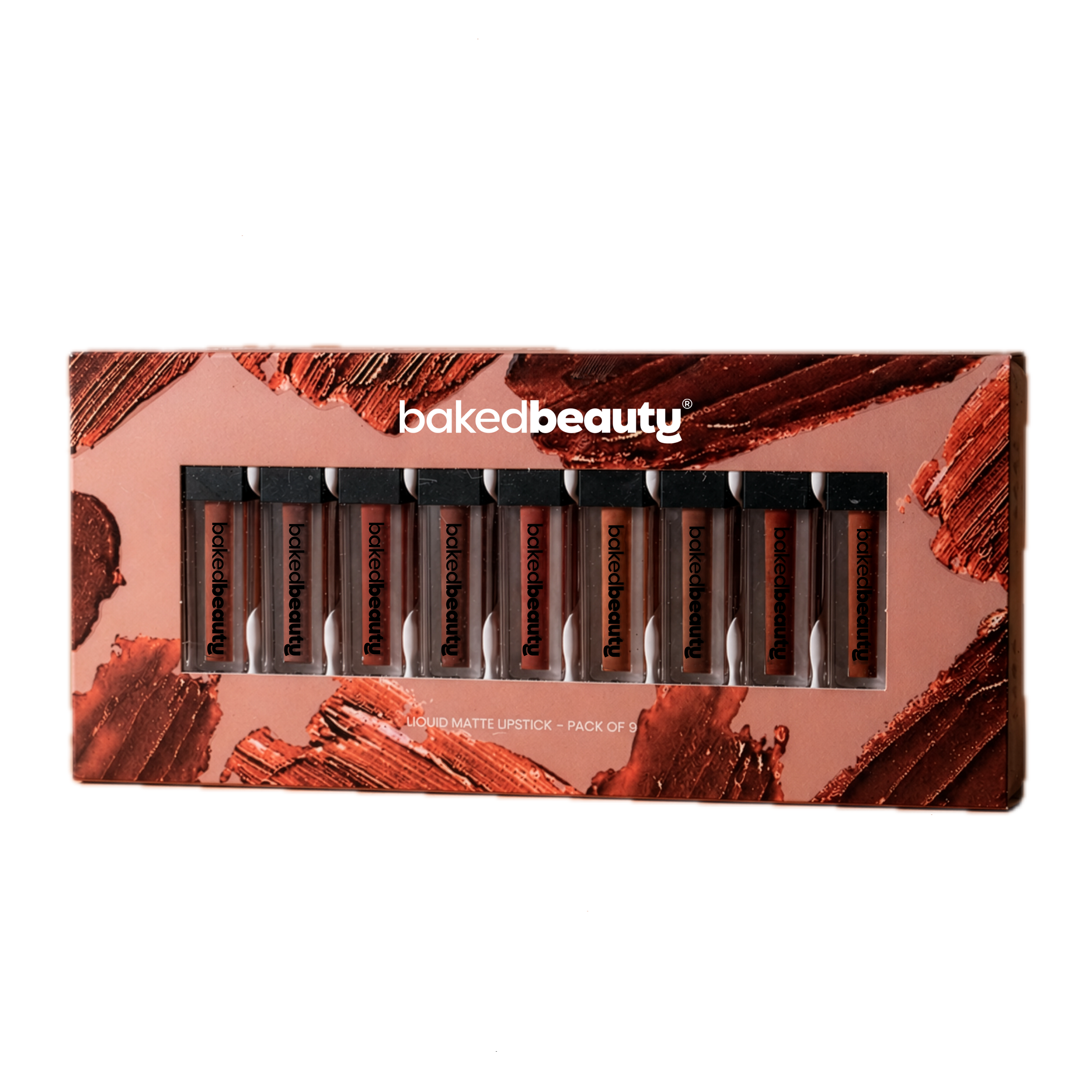 Liquid Matte Lipstick Brown Palette (Pack of 9)